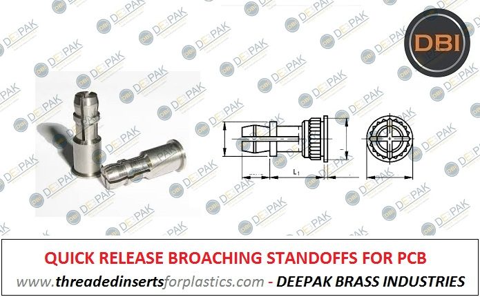 Broaching Standoff For PCB